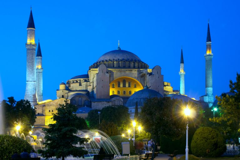 Holy Wisdom mosque in Istanbul, Turkey